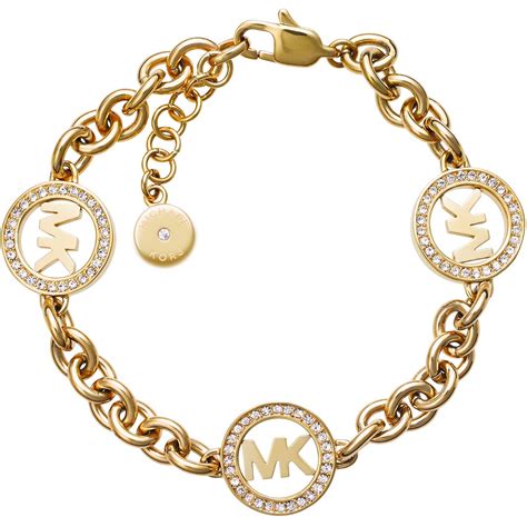 michael kors armband gold sale|Michael Kors charm bracelet.